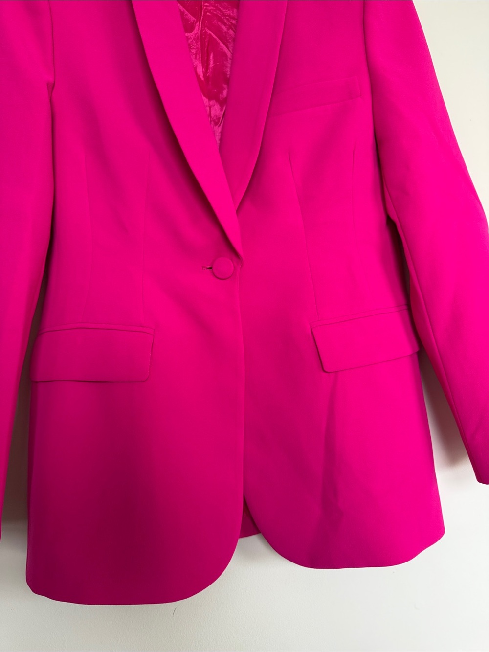 Zara Hot Pink Single-Button Blazer - Picture 5 of 11